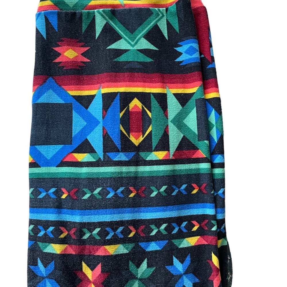 Lularoe leggings - multi color with Aztec print